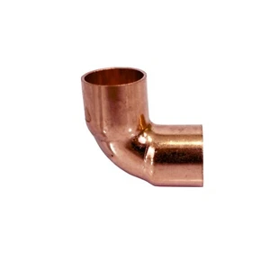 90 Degree (C x C) Short Radius Copper Elbow, 1/2" - Pack of 10 - Picture 1 of 4
