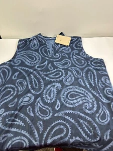Nike Golf Polo Women’s XS Dri-FIT Victory Sleeveless Paisley Obsidian Blue - Picture 1 of 5