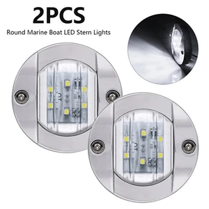 2X Waterproof Marine Boat Navigation Lights LED Deck Stern Transom Anchor Light - Picture 1 of 11