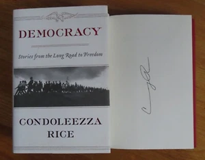Segretario di Stato CONDOLEEZA RICE firmato DEMOCRAZIA Long Road to Freedom Book - Foto 1 di 2