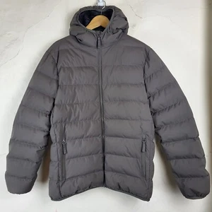 Marks Spencer Mens Large Down Insulated Puffer Jacket Beige Outdoors Hiking - Picture 1 of 12