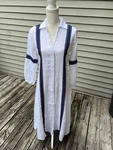 Soft Surroundings Ravenna Linen Womens Shirt Dress New Size XS - Picture 1 of 9
