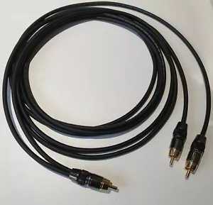 Van damme 200cm RCA PHONO Y SPLITTER CABLE 1 male to 2 x Male PAIR - Picture 1 of 2