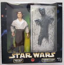 STAR WARS HAN SOLO AS PRISONER & CARBONITE BLOCK WITH FROZEN HAN SOLO TWO PACK