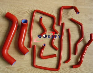 Red Hose IMPREZA WRX STI GDA GDB EJ207 2002-2007 For SUBARU Silicone Radiator - Picture 1 of 5