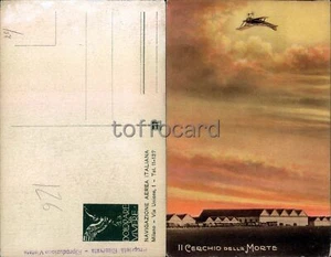 AVIAZIONE CIVILE PIONIERI-NAVIGAZIONE AEREA ITALIANA MILANO-CERCHIO MORTE-C72-77 - Picture 1 of 1