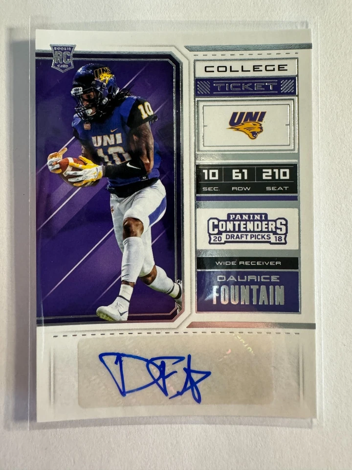 K185,570 -  2018 Panini Contenders Draft Picks #290 Daurice Fountain Auto RC - Image 1 of 1