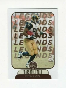 2021 PANINI LEGACY FOOTBALL - LEGENDS MARSHALL FAULK ST. LOUIS RAMS #107 - Picture 1 of 8