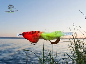 🎣 3er Set: NEU Paolo's Wiggle Tail (Fire & Tiger) | 2 Haken | Mega-Streamer 🦈 - Bild 1 von 1