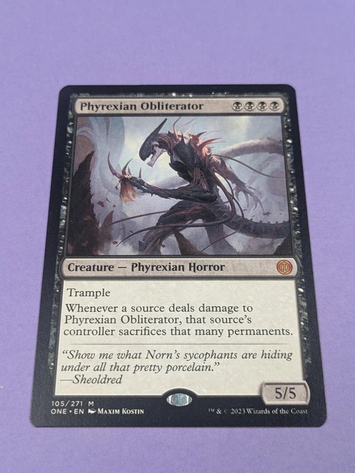 MTG Magic: Phyrexia: All Will Be One: Phyrexian Obliterator #105/271 Mythic - NM - Image 1 of 2