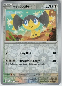 PO-01 Reverse Holo Helioptile 154/191 SV08: Surging Sparks - Picture 1 of 1