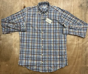 Peter Millar Crown Ease Stretch Casual Button Down Shirt Mens Large Plaid - Picture 1 of 10