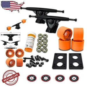 Juego de herrajes de longboard definitivo con camiones y rodamientos de 180 mm de alta resistencia - Imagen 1 de 9