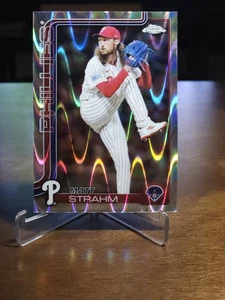 2025 Topps cromo - refractor RayWave Matt Strahm #178 - Imagen 1 de 2