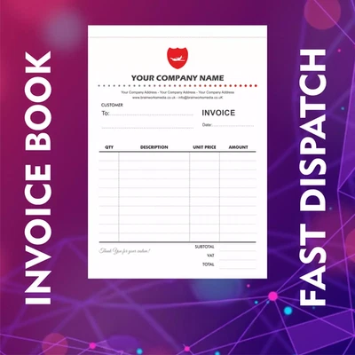Personalised A5 Duplicate Invoice Book • Order Book • NCR Pad • Receipt Pad - Image 1 of 2
