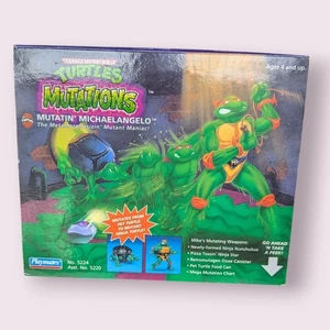 TMNT Teenage Mutant Ninja Turtles Figur Mutations Mutatin' Micky 1992 Platmates - Bild 1 von 13