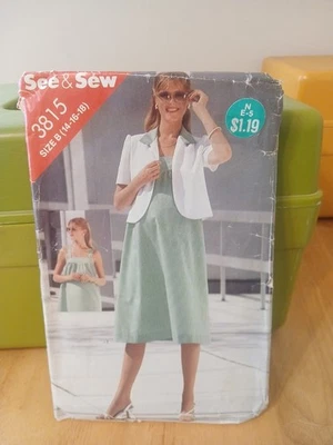 Butterick See & Sew 3815 Maternity Sewing Pattern - Image 1 of 2