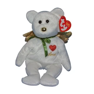 Ty Beanie Baby Gift Love White - MWMT (Bear Angel 2004) Christmas - Picture 1 of 1