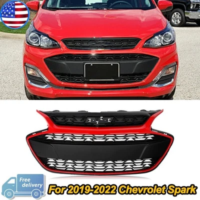 For 2019-2022 Chevrolet Spark Front Bumper Upper Grille Grill With Red 42687998 - Imagem 1 de 4