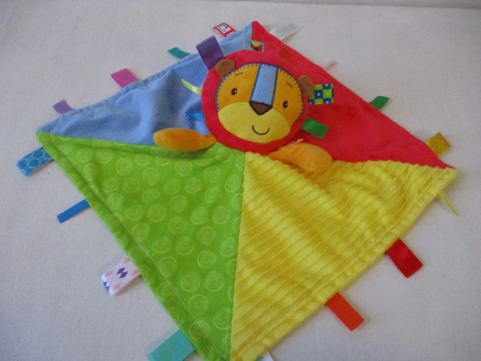 Taggies Lion Lovey 安全毯发育婴儿玩具 — 第 1/1 张图片