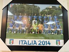 Italia Soccer team 2014 framed, used