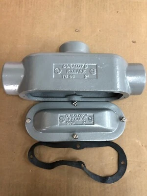 全新 HUBBELL KILLARK TB68 螺纹 TB 2" HUB DURALOY 8 铁杆配件 — 第 1/4 张图片