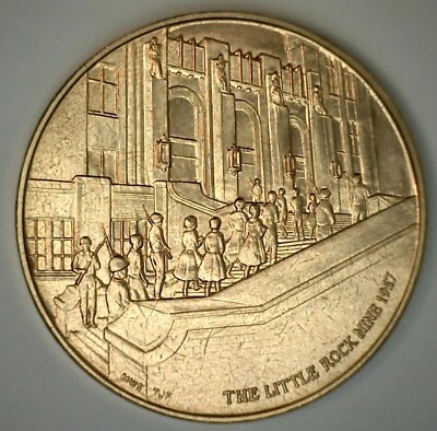 Little Rock Medal Commemorative Little Rock Central High School Desegregation - Image 1 of 2