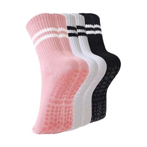 BONANGEL Calcetines Pilates con Empuñaduras para Mujer 3 Pares Mujer Agarre Yoga Ballet... - Imagen 1 de 6