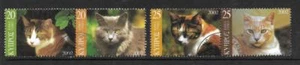 CHIPRIOTA, 2002 EDICIÓN GATOS, SG 1025-1028 EN PARES USADOS, GATO £6,25 - Imagen 1 de 1