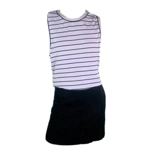 Tail women's golf top skirt 2 piece black purple stripes xs bottom small top - Picture 1 of 8
