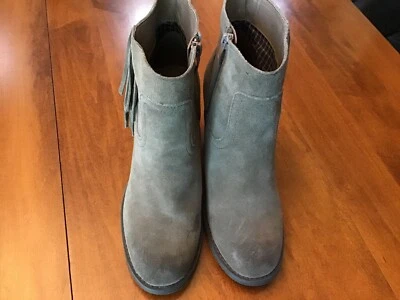 Sbicca Vintage Collection NEW BYANCA Beige Fringe Ankle Boots 9 Retail $129 - Image 1 of 4