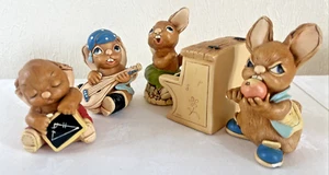 Pendelfin Vintage Conejo “Thumper con Piano” + Música Scrumpy, Casanova y Euclides - Imagen 1 de 15