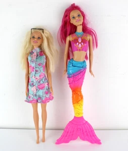 Lotto 2x Barbie Dreamtopia Sirena Arcobaleno DHM47 + 1186 MJ Con occhiali MATTEL - Foto 1 di 7