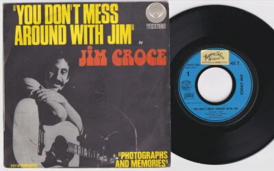 Jim CROCE * US FOLK-ROCK * PROG * 1972 French SWIRL VERTIGO 45 * Listen! - Image 1 of 2