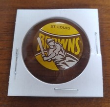 1950 American Nut & Chocolate St. Louis Browns Vintage Baseball Pinback / Button