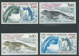 French Southern & Antarctic Territories FSAT Scott # 107-110 MNH Seals & Penguin - Picture 1 of 1