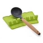 Plastic Spoon & Ladle Holder Tray for Tableware & Cooking Utensils Gray/Green