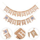  Happy Hanukkah Banner Retro Decor Memorable Party Decoration Wall Décor Letter