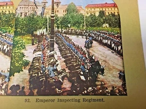 Vintage Stereoscope / Stereoview Card of Regiment Inspection - Picture 1 of 3