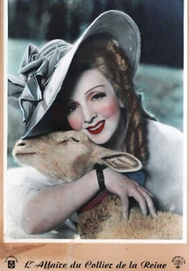 L'AFFAIRE DU COLLIER DE LA REINE-M.L'HERBIER-1946-colorisée/cartoline-34,5x45 cm - Imagen 1 de 1