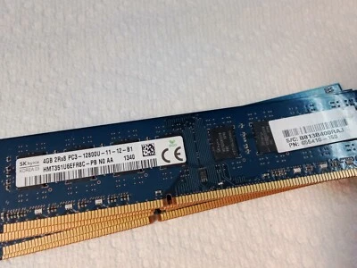 16GB Hynix HMT351U6EFR8C-PB 4GB PC3-12800U Desktop Memory - Image 1 of 4