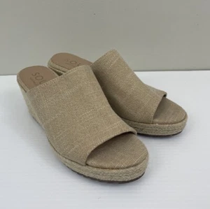 Sandalia de cuña Soul by Naturalizer Oodles Alpargatas Slide Beige Metálico 9,5 - Imagen 1 de 8