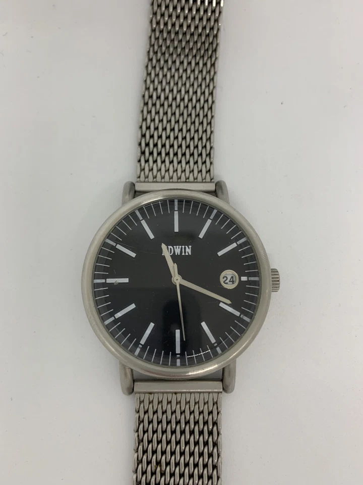EDWIN Company Epic Reloj Hombre Acero Inoxidable Banda Milanesa Denim Company Foto 1 de 4