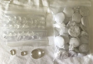108 9 Dz. Glass Cabochons 36 Each 1” Round 1/2” Round 1/2” X 10/16” Oval C26 - Picture 1 of 2