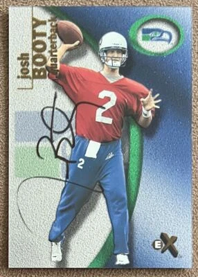 Josh Booty 2001 Fleer E-X Autograph Rookie #94 /1500 Seattle Seahawks Numbered - Image 1 of 2