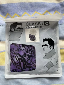 Mens CLASSIC Neck Gaiter Purple/Black - Brand New - Picture 1 of 2