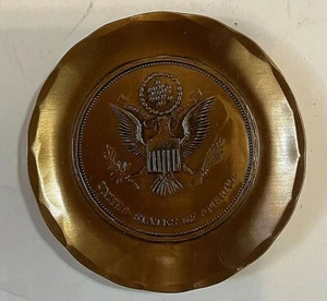 Wendell August Forge Bronze Coaster The Great Seal of the United States 3.5" - Picture 1 of 12