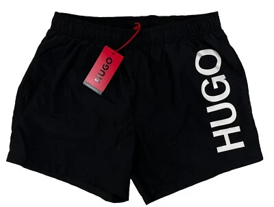 Men's HUGO BOSS Black Swim Trunks Swimsuit XL (Extra Large) NWT NEW ABAS - Image 1 of 4
