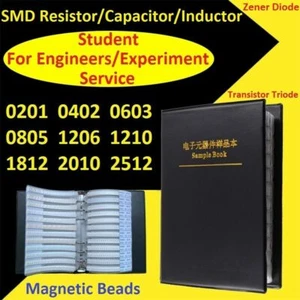 Kit de Libro de Muestras de Resistencias/Condensadores/Inductor/Diodo Zener/Transistor Triodo - Imagen 1 de 62