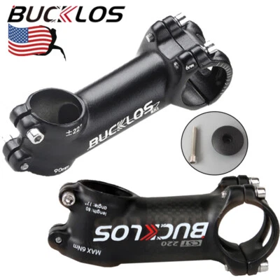 31.8mm 6/7/17/22 Degree Stem Aluminum or Carbon MTB Road Bike 60-120mm Stems - Image 1 of 4
